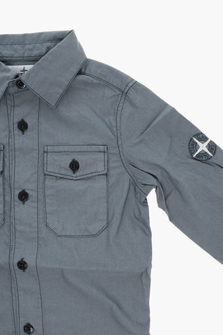 Double-pocket Shirt with Contrasting Buttons