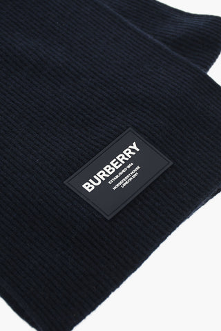 Wool-blend Scarf with Logo