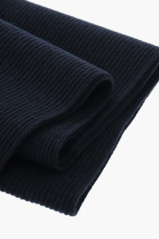 Wool-blend Scarf with Logo