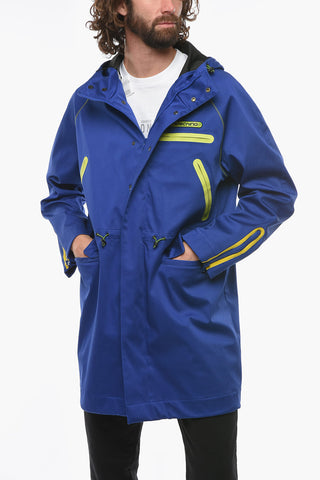 COUTURE! Giubbotto Hoodie Multitasca con Logo Lettering in Rilievo