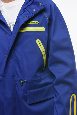 COUTURE! Giubbotto Hoodie Multitasca con Logo Lettering in Rilievo