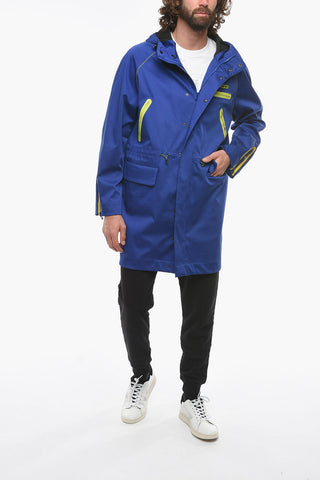 COUTURE! Giubbotto Hoodie Multitasca con Logo Lettering in Rilievo
