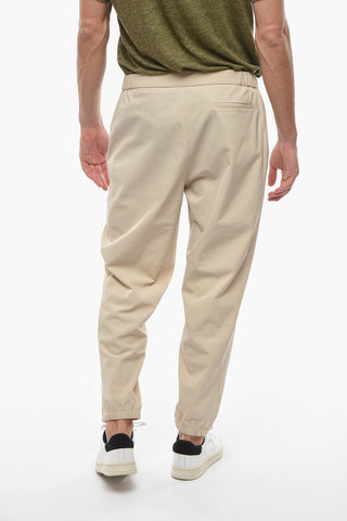 EMPORIO Pleat-front Trousers with Elasticated Hem