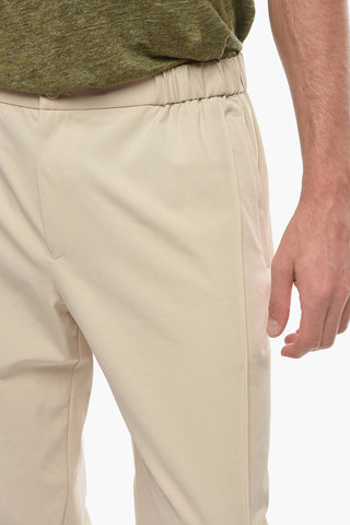 EMPORIO Pleat-front Trousers with Elasticated Hem
