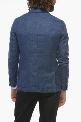 Blazer Sfoderato CHELSEA in Misto Lino con Tasche a Toppa