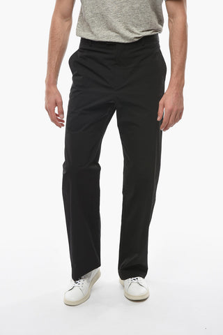 Nylon Straight-leg Joggers with Triangle Pocket