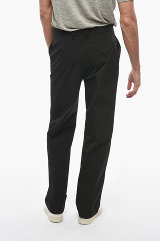 Nylon Straight-leg Joggers with Triangle Pocket