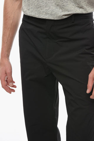 Nylon Straight-leg Joggers with Triangle Pocket