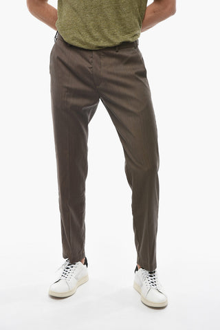 Herringbone Virgin Wool VENEZIA Pants