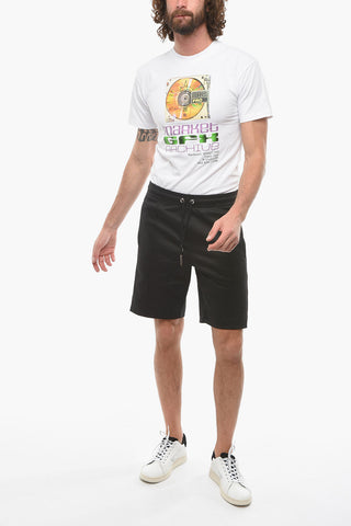 Shorts con Coulisse e Bande Logate Laterali