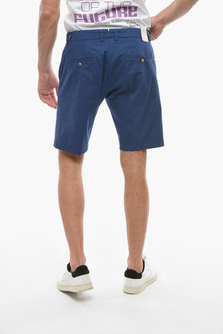 Single-pleated RAVAL Stretch Cotton Shorts