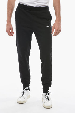 Joggers NORSBRO in Tinta Unita con Stampa Logo a Contrasto