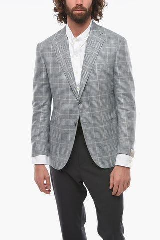 Blazer Semifoderato in Seta LEADER SOFT con Fantasia a Quadri