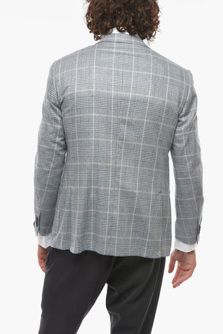 Blazer Semifoderato in Seta LEADER SOFT con Fantasia a Quadri