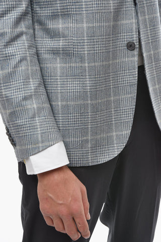 Blazer Semifoderato in Seta LEADER SOFT con Fantasia a Quadri