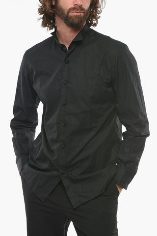 Long-sleeve TUXED Shirt with Wing Tip Collar