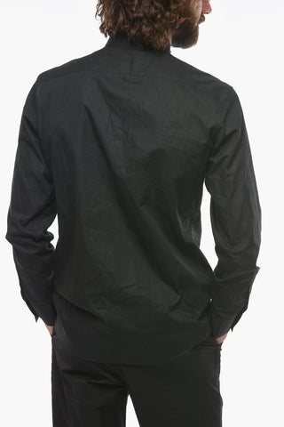 Long-sleeve TUXED Shirt with Wing Tip Collar