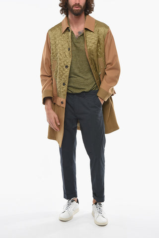 Multi-layered Overcoat with Quilted Lining and Collar