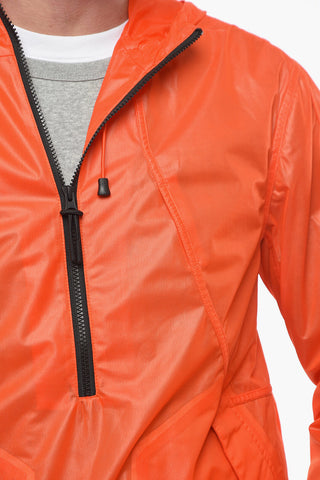 Hooded Nylon Windbreaker Jacket