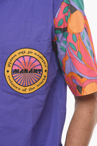 Short-sleeve LABILI Shirt with Multicolored Print
