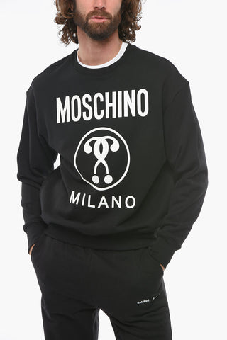 COUTURE! Crew-neck Sweatshirt with Contrasting Logo Print