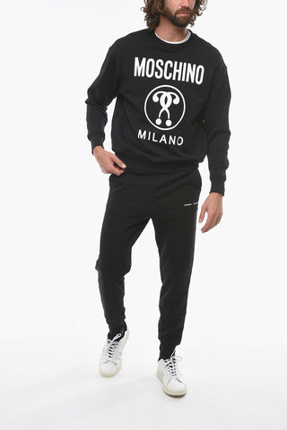 COUTURE! Crew-neck Sweatshirt with Contrasting Logo Print