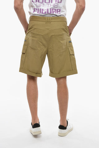 Pleat-front Multipocket Shorts
