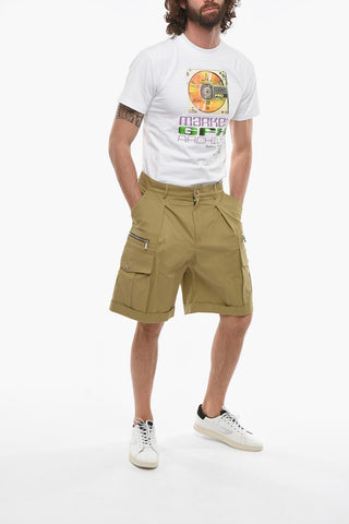Pleat-front Multipocket Shorts