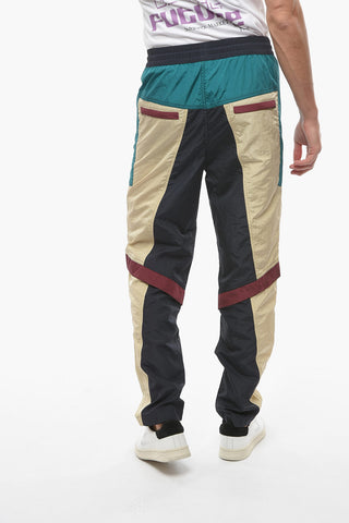 Drawstringed Multicolored MACKEN Joggers with Rubber Logo Patch