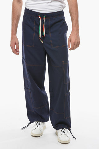 Jeans BAMAKO a Gamba Ampia con Coulisse Multicolor