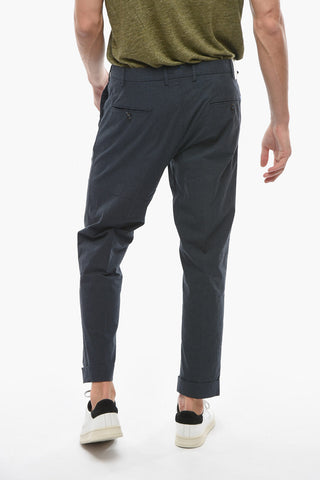 Single-pleated BRERA Stretch Cotton Pants