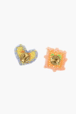 Crochet Earrings with Butterfly Closure