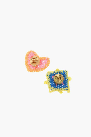 Crochet Earrings with Butterfly Closure