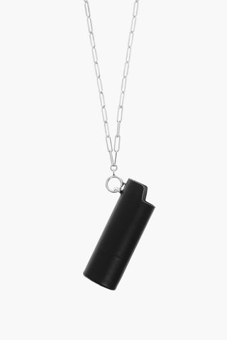 Collana a Catena con Custodia Accendino Pendente