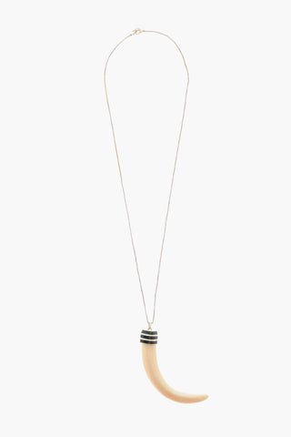 Collana a Catena con Corno Pendente
