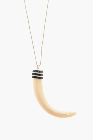 Collana a Catena con Corno Pendente