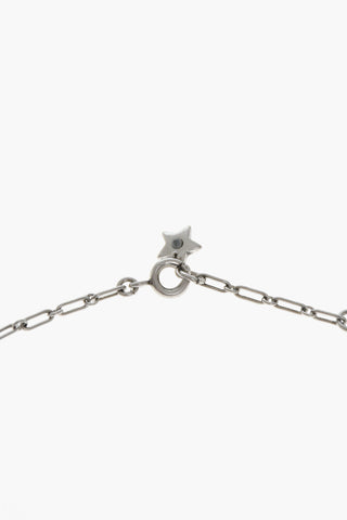 Collana ROXANNE Argentata con Dettaglio Logo con Strass