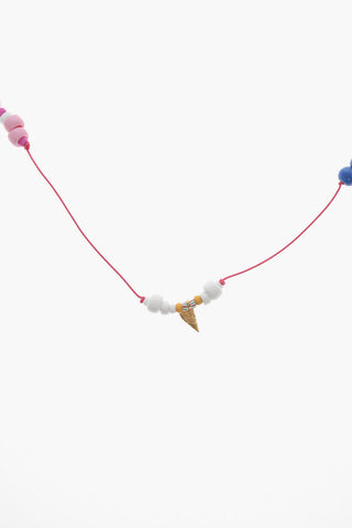 Multi-stand Necklace with Multicolored Beads Application