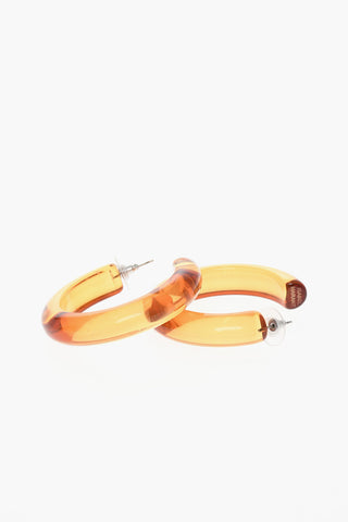 Lucite Hoop Earrings