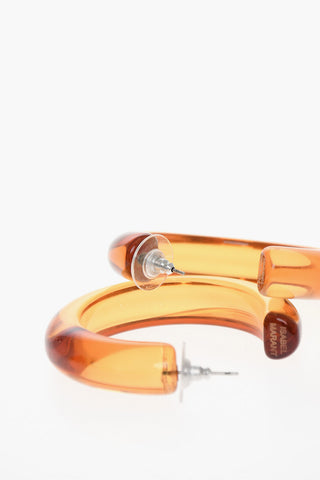 Lucite Hoop Earrings
