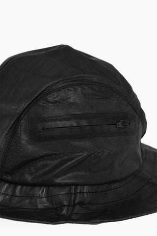 Bucket Hat with Zipped Pocket and Logo Patch