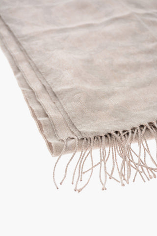 Lurex Silk Scarf with Horsebit Embroideries