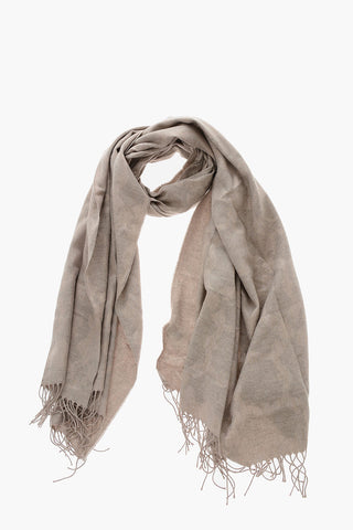 Lurex Silk Scarf with Horsebit Embroideries