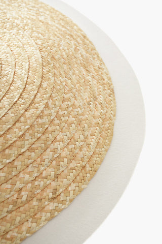 Maxi Cappello Cartwheel in Rafia e Feltro