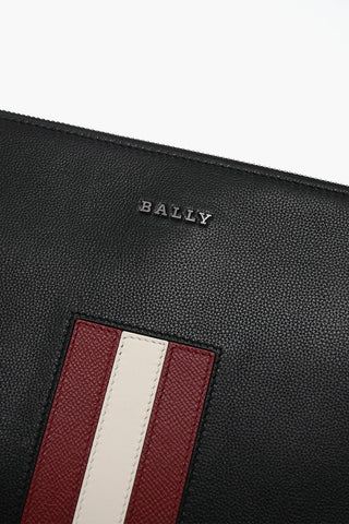 Saffiano Leather Barrel Bag with Contrast Band