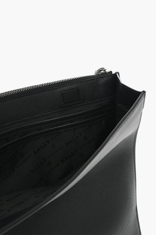 Saffiano Leather Barrel Bag with Contrast Band