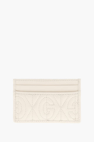 Leather Card Holder with Embroidered Logo