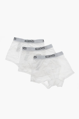 Set 3 Pairs of Stretch Cotton Boxer with Logoed Elastic Band