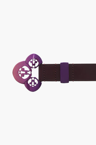 Leather belt with Decorative Buckle 35mm