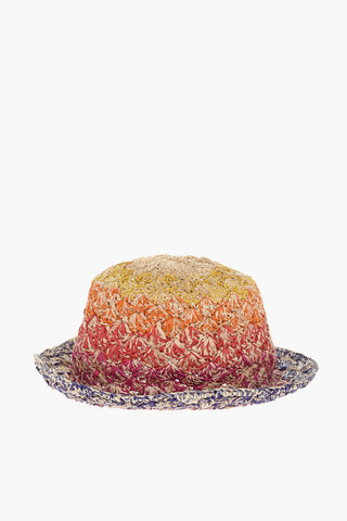 Multicolor Rafia Hat